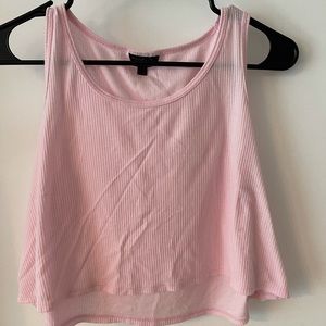 Topshop Pink cropped tank top